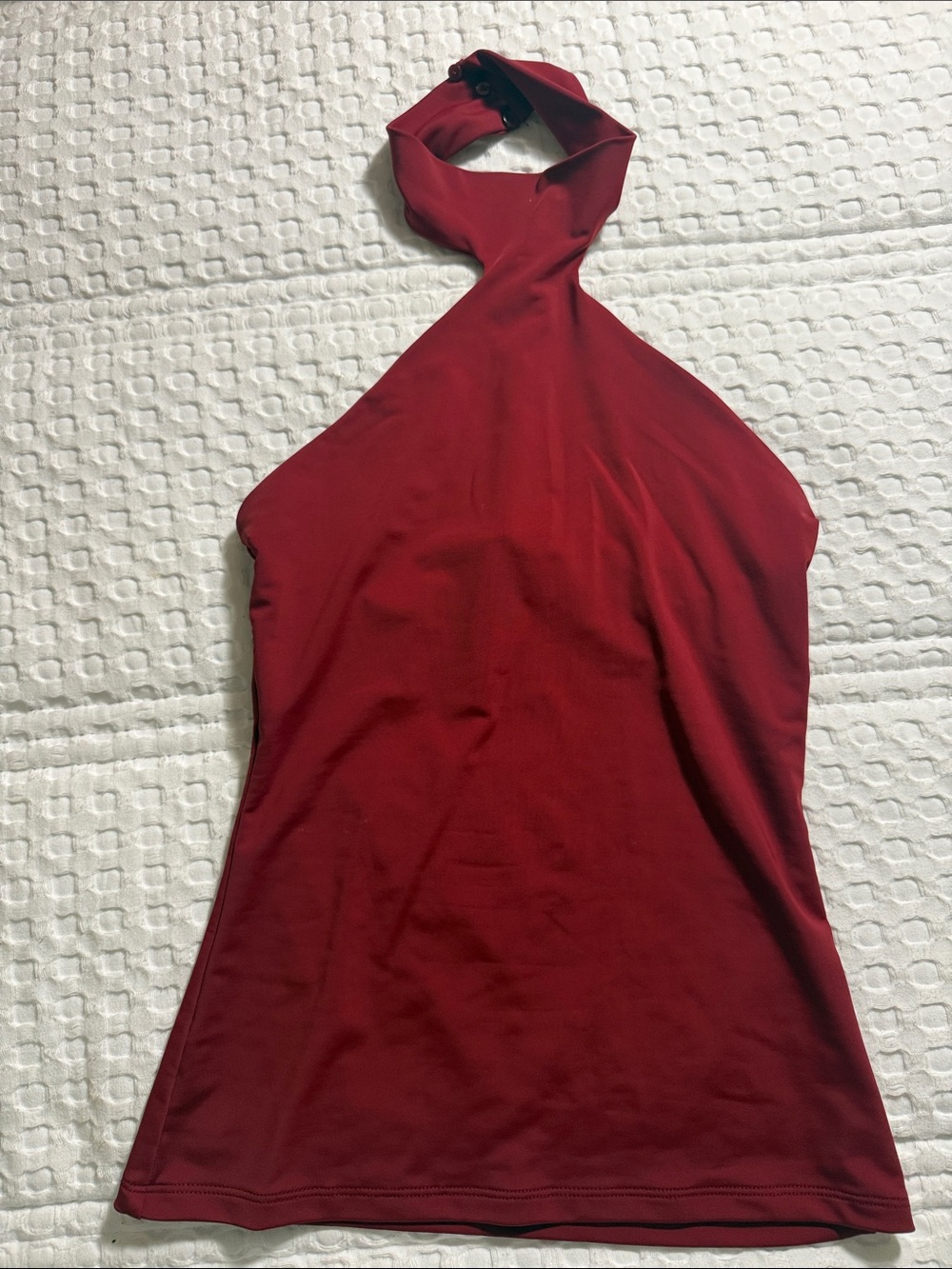 Zara Red Halter Neck Tank Top